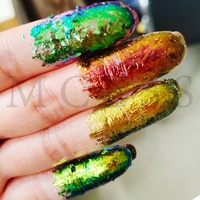 Feuille cosmétique Pigment à couleur changeante, flocons de caméléon irréguliers pour ombre à paupières