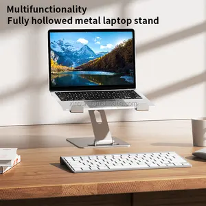 Diskon Besar dudukan Laptop Aluminium silikon antiselip bantalan pendingin lipat portabel dudukan Laptop Desktop untuk Notebook