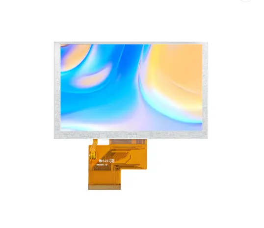 5.0 אינץ TFT, 800*480, IPS, INNOLUX פנל, RGB ממשק 50pin, 400cd/m2, TFT LCD תצוגת מודול