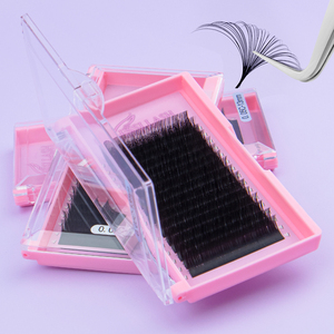 Essi Lash <span class=keywords><strong>C</strong></span> D Curl siêu mềm Nga khối lượng lông mi mở rộng 0.07mm Cashmere lụa <span class=keywords><strong>c</strong></span>á nhân Lash mở rộng khay - Product Image 2