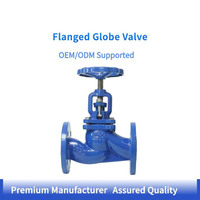Válvula de Globo Manual con Brida DN50 - Cuerpo de Acero al Carbono, Vástago de Acero Inoxidable, PN16, Válvula de Bola Industrial OEM para Alta Temperatura