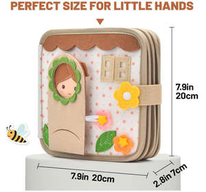 Cadeaux d'anniversaire pour filles <span class=keywords><strong>livre</strong></span> d'activités doux Animal de la forêt Montessori jouets éducatifs pour enfants <span class=keywords><strong>livre</strong></span> silencieux <span class=keywords><strong>en</strong></span> tissu pour garçon fille - Product Image 6