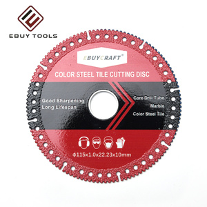 <span class=keywords><strong>Lame</strong></span> de coupe composite multifonctionnelle brasée pour la découpe à sec de carreaux de céramique, dalles de roche, tuiles en acier coloré et marbre - Product Image 5