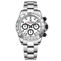 Jam Tangan Pria Otomatis Mewah Merek Asli Produsen OEM Multifungsi Kronograf Quartz