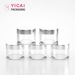 Récipient plastique de poudre à tremper pour les ongles, 10 pièces, emballage cosmétique, 1oz 30g, pot de crème, PETG avec couvercles en argent <span class=keywords><strong>brillant</strong></span> - Product Image 6