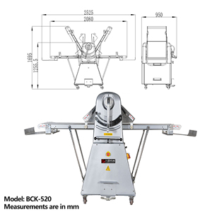 750W 220V Hoàn Hảo Bánh Croissant Bánh Ngọt Báo Chí Nướng Làm Bột <span class=keywords><strong>Pastry</strong></span> Cán Con Lăn - Product Image 1