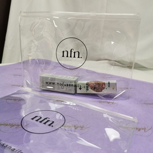 Pochette de rangement Ziplcok personnalisée pour bagues, colliers et boucles d'oreilles, petits sacs d'emballage en PVC transparent/dépoli avec fermeture éclair pour bijoux - Product Image 2