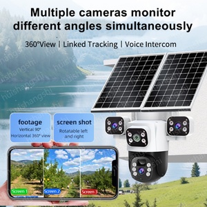 Eseecloud PTZ IP 3Lens 15MP HD <b>Security</b> Outdoor <b>Wireless</b> Bullet CCTV Surveillance Two-way Voice Cloud Storage 4G Network <b>Cameras</b> - Product Image 2