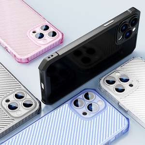 Coque de téléphone portable Ultra mince en Fiber de carbone Tpu souple, motif texturé, pour <span class=keywords><strong>Iphone</strong></span> 11 <span class=keywords><strong>12</strong></span> 13 14 Pro Max, vente en gros - Product Image 1