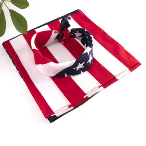 Customized American Country Flag Hip Hop 100% Cotton Soft Bandana