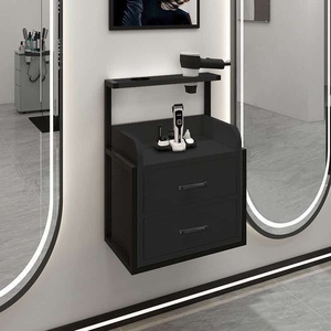 Armoire à outils moderne pour salon de coiffure, dorée, murale, mobilier de salon, équipement de station de coiffure avec rangement pour outils - Product Image 1