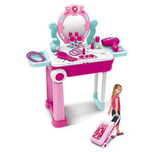 Gioco interattivo per bambini finta di giocattoli per il trucco Set tavolo per il trucco di bellezza ragazze per bambini vestono giocattoli per giochi di imitazione - Product Image 5