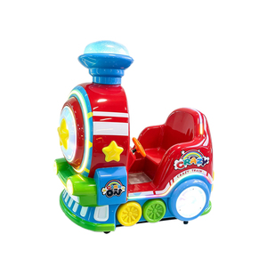 Train à monnayeur pour enfants, voiture à bascule commerciale en fibre <span class=keywords><strong>de</strong></span> verre avec écran HD et <span class=keywords><strong>volant</strong></span> pour centre commercial et parc d'attractions - Product Image 1