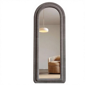 Espejo Moderno, Resistente y Duradero, de Cuerpo Entero, con Marco Ondulado, Espejo de Pie o de Pared para Dormitorio, Espejo, Spiegel, Miroir - Product Image 1