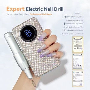 Machine à ongles électrique 35000 tr/min avec écran, embouts professionnels, lime à ongles, polissoir, outils de soin des ongles pour salon - Product Image 2