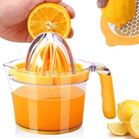 Premium handmatige citruspers fruitpers citroen sinaasappelpers multifunctioneel roestvrijstalen messen opvouwbaar makkelijk schoon te maken voor thuis