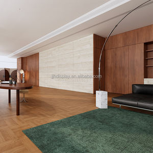 Vetrina di design interni per casa personalizzabili in fabbrica per soggiorno design da parete per decorazione domestica da esposizione temperata - Product Image 5