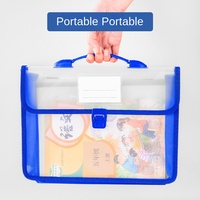 Grande Capacité A4 Portable Document Pouch Bureau Étudiant Test Papier Livre Sac De Rangement PVC Fichier Organisateur Enveloppe Fichier Dossier