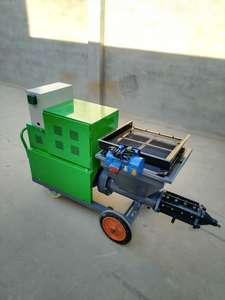 OFEITE 380V/220V Bomba de motor de alta eficiencia Máquina de pulverización de inyección de mortero de hormigón 100L Tolva 110sqm/hora para uso en construcción - Product Image 3