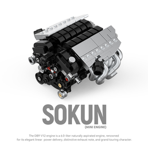 ชุดตัวต่อ PINBO <span class=keywords><strong>DB9</strong></span> V12 มินิเอนจิ้น MOC แบบประกอบเอง รุ่นเครื่องยนต์รถยนต์ ของเล่น STEM ของสะสม ตัวต่อประกอบเป็นของขวัญสำหรับผู้ใหญ่ - Product Image 2