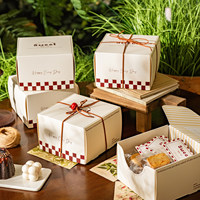 Boîte d'emballage personnalisée pour desserts, boîte cadeau en papier imprimé pour boulangerie avec logo pour biscuits, gâteaux, pâtisseries, plats à emporter, fournisseur en gros