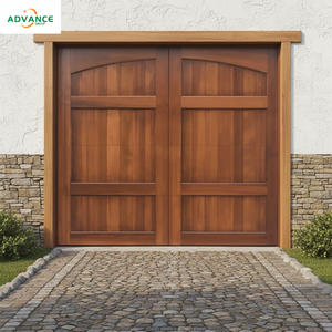 Porte de <span class=keywords><strong>garage</strong></span> en bois de luxe faite à la main avec motifs naturels distinctifs - Product Image 1