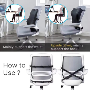 Cojín <span class=keywords><strong>de</strong></span> Soporte Lumbar Ergonómico Ajustable <span class=keywords><strong>de</strong></span> Espuma Viscoelástica, Transpirable, <span class=keywords><strong>de</strong></span> Rebote Lento, para <span class=keywords><strong>Silla</strong></span> <span class=keywords><strong>de</strong></span> Oficina y Asiento <span class=keywords><strong>de</strong></span> <span class=keywords><strong>Coche</strong></span> - Product Image 4