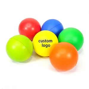 Custom Size Pu Foam Anti Stress Ball With Logo Printing Round Shaped PU Stress Relief Ball Toy