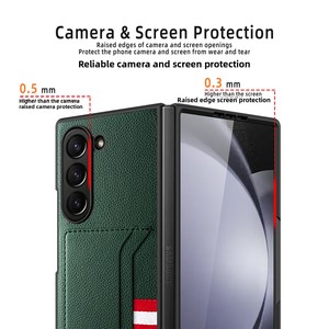 เหมาะสำหรับการขายข้ามพรมแดน: เคสโทรศัพท์ Samsung Fold 6/5/4/3 พร้อมสายรัดแบบถักและช่องใส่บัตร ผลิตโดย Huanmin Fact - Product Image 3