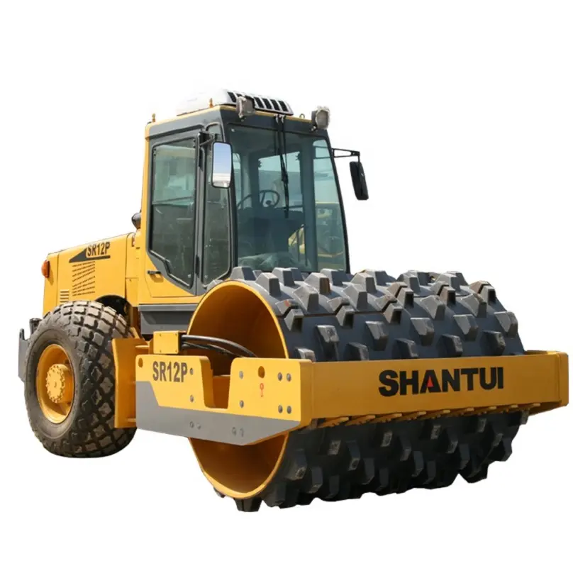 SHANTUI ไฮดรอลิกเต็มรูปแบบสั่นสะเทือนแผนที่ Roller SR12-5 SR12P-5 เดี่ยวกลอง compactor สำหรับราคาขาย