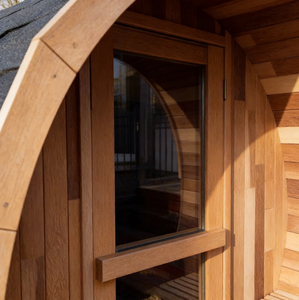 Sauna de Vapor de Madera Sólida Reforzada de Cedro Rojo para 4-6 Personas, Ecológica, con Enchufe y 2 Años de Garantía - Product Image 2
