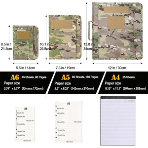 Organisateur de carnet tactique personnalisé BSCI, porte-bible, porte-livre spécial, carnet de notes camouflage vert, dossier de classement - Product Image 3