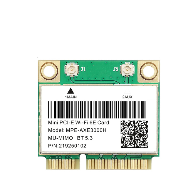 WiFi 6E AX210HMW Mini PCI-E Wifi Network Card BT 5.3 for AX210 Card 802.11AX Wireless Wi-Fi Adapter for Desktop Laptop