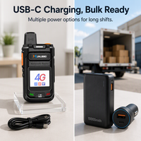 Radio XUNLIBAO AI Translator 4G LTE PoC GPS double SIM mini portable, sans frais de plateforme, à vie, 830 USB Type-C, talkie-walkie robuste