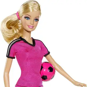 メーカーカスタム可動姿勢サッカー選手人形、ロンパースドレスガールベビーアフリカンアメリカンドール