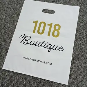 Kustom hdpe Tote satu lapis tas plastik menangani penjualan laris dicetak Pe Biodegradable dengan logo plastik dapat digunakan kembali tas belanja