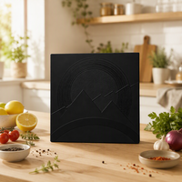 Emballage personnalisé en papier recyclable pour disques vinyles carrés, pochette intérieure antistatique, style rock des années 70, estampage à chaud, gaufrage/débossage