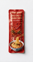 Sachet plastique personnalisé à trois soudures latérales pour sauce chili BBQ et petits condiments – Emballage pour assaisonnements