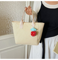 Nouveauté 2026 : Sac de Tutorat Léger et Spacieux en Nylon à Pois, Style Preppy, pour Collégiens et Lycéens