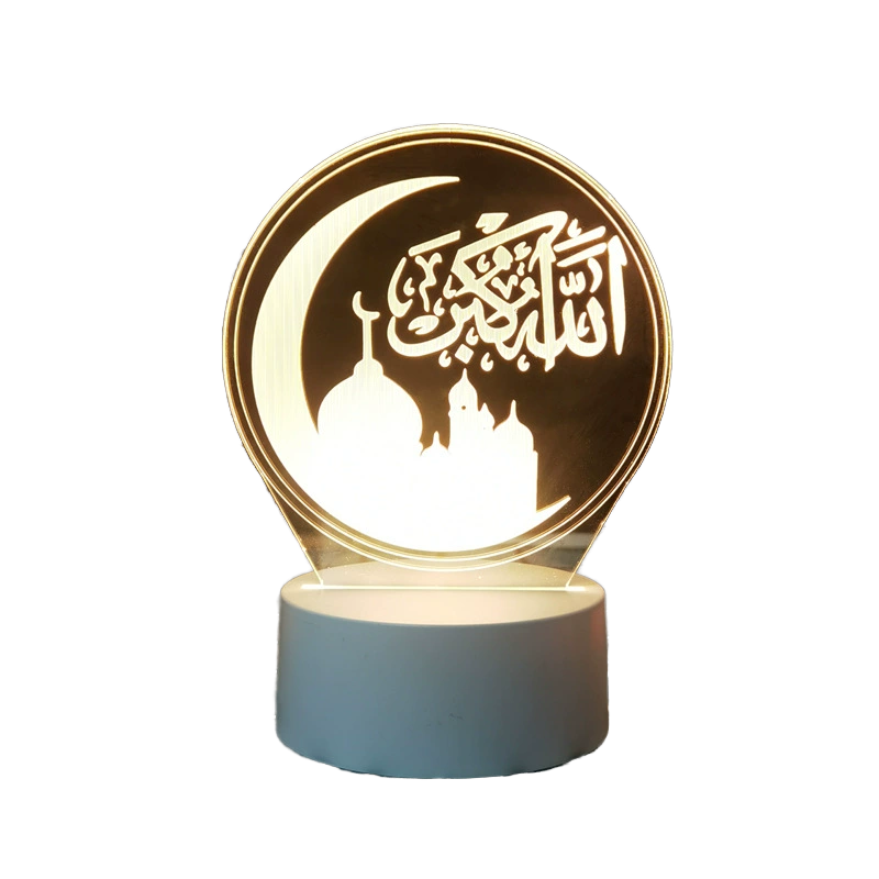 3D Night Light Creative LED Light Source Middle East Festival Bedroom Bedside Atmosphere Small Gift