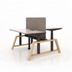Bureau debout électrique intelligent à hauteur réglable avec double moniteur - Product Image 3