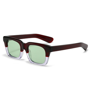 Lunettes de soleil polarisées carrées vintage 2026 personnalisées avec logo, en acétate, pour hommes et femmes, verres TAC UV400 - Product Image 3