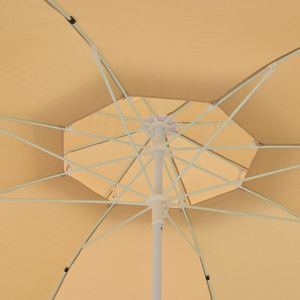 Sombrilla de Playa de Grado Comercial de 150 cm con Doble Toldo, Varillas de Fibra de Vidrio Resistentes, Tela de Poliéster con Protección UV - Product Image 3
