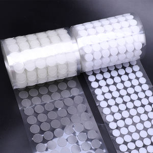 Haute qualité boucle blanche crochet <span class=keywords><strong>blanc</strong></span> Velcroes points fort adhésif sans trace crochet et boucle points Velcroes adhésif amovible - Product Image 2