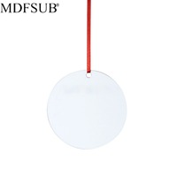 MDFSUB Ornements en MDF à sublimation prêts à l'emploi 3mm MDF double face Ornements de Noël pour sublimation