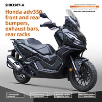 Pelindung Mesin Depan Honda ADV350 dengan Struktur Segitiga & Pemasangan Multi-Titik dari Baja Karbon yang Diperkuat