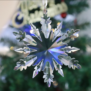 Custom Designed Crystal Snowflake Ornament with Personalized Logo Crystal Glass Christmas & New Year Holiday Decoration <b>Gift</b> - Product Image 3