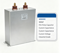 Condensateur à film polypropylène haute tension 4000VDC 500uF personnalisé pour électronique de puissance