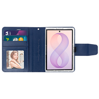 Étui de téléphone en cuir microfibre de luxe personnalisé pour Z Fold 8 Flip, plusieurs emplacements pour cartes, boucle magnétique