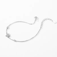 Gelang Rantai Bintang Perak Sterling 925 dengan Zirkon untuk Wanita, Stok Tersedia, Grosir Pabrik, Perhiasan Mewah